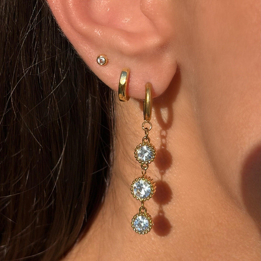 Dainty Sparkle Drop Earrings
