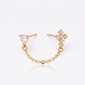 Bonded Sparkle Flat Back Earring