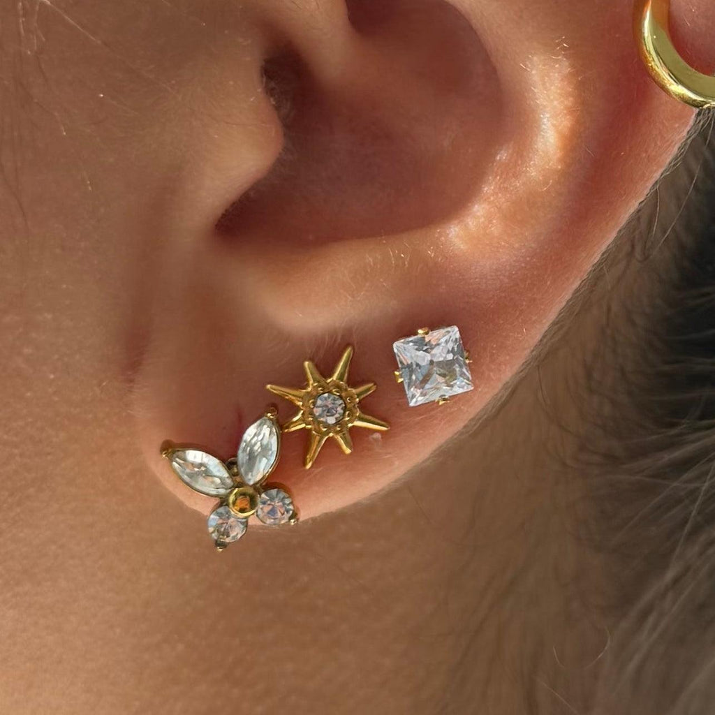 Eternal Twinkle 3 Pack Flat Back Earrings Set