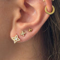 Glitter Pop Stud Earrings 3 Piece Pack