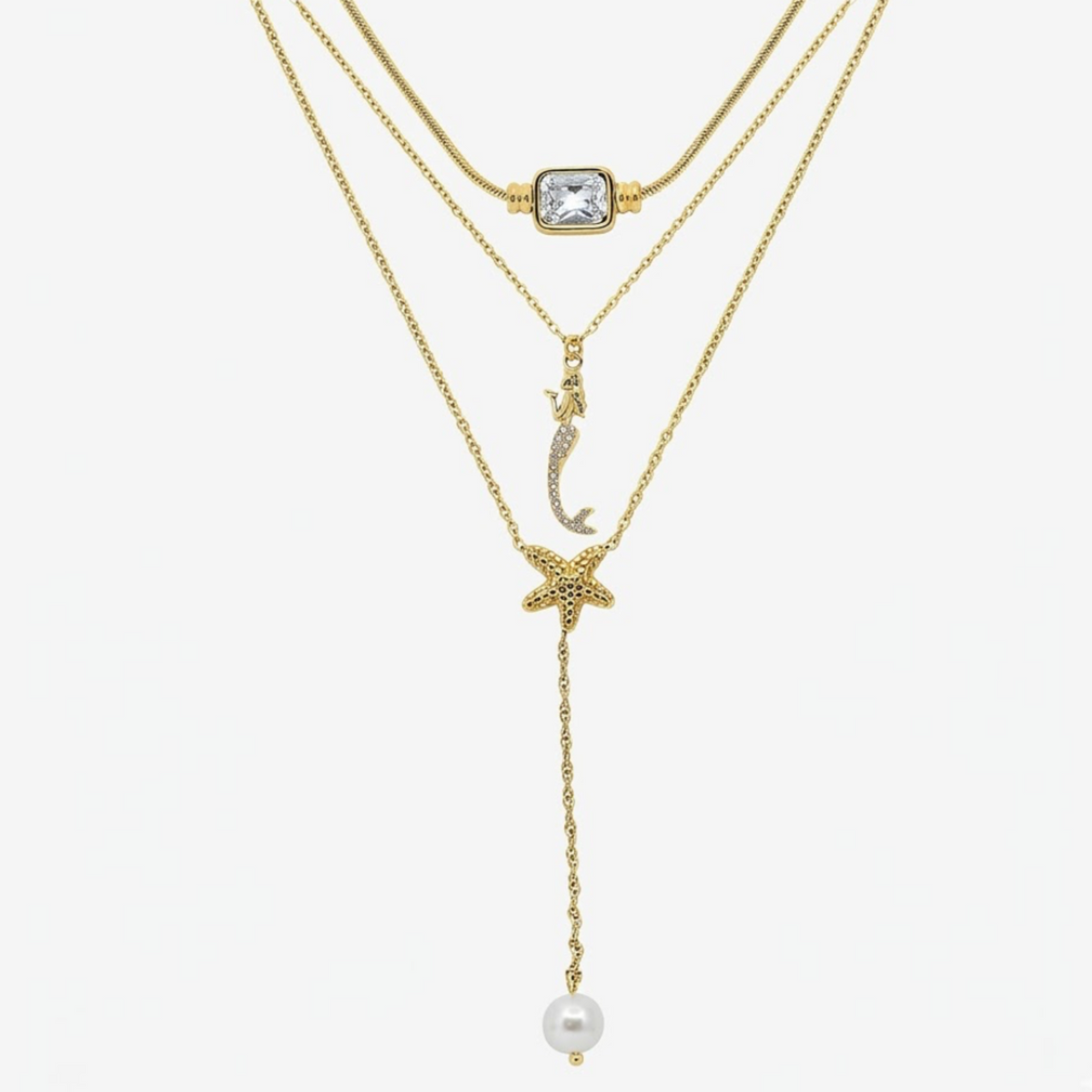 Coastal Mermaid 3 Piece Necklace Bundle