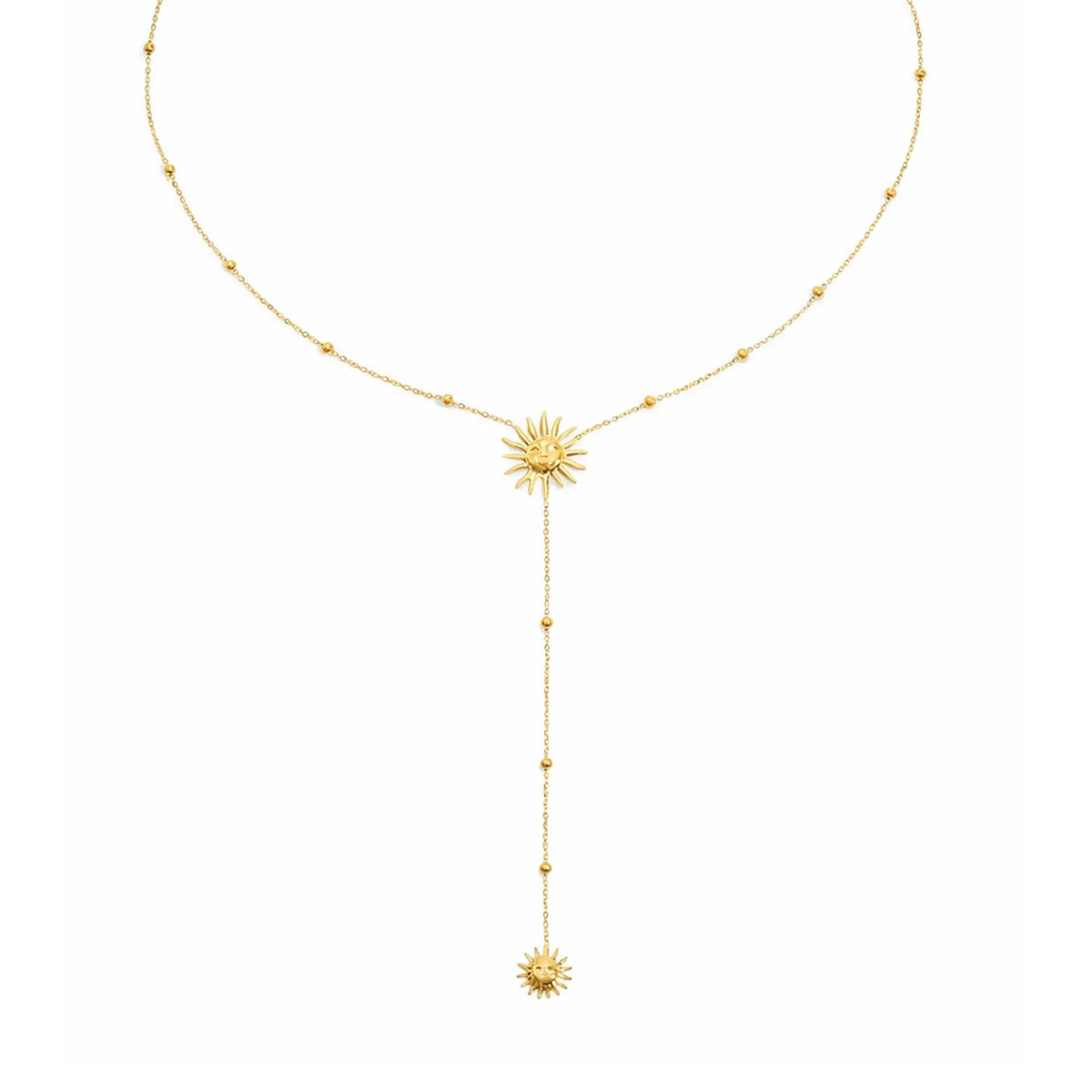 Sunny Glow Lariat Necklace